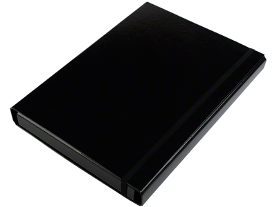 Sammelbox DIN A4, mit Gummizugverschluß, schwarz