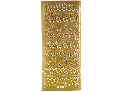 Ursus Kreativ Stickerbogen, Motiv "Sternschnuppen", gold, selbstklebend