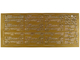 Ursus Kreativ Stickerbogen, Motiv "Menü", gold, selbstklebend