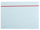 Hig Karteikarten DIN A6, P/100 Stück, liniert, blau