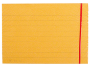 Hig Karteikarten DIN A7, P/100 Stück, liniert, orange