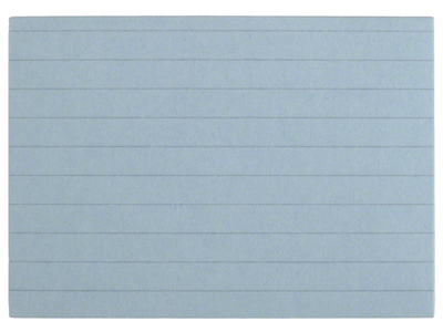 Hig Karteikarten DIN A7, P/100 Stück, liniert, blau