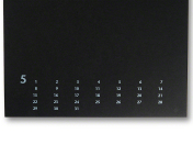 Heyda Kreativkalender 160 x 156 mm, immerwährend, schwarz