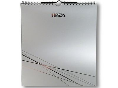 Heyda Kreativkalender 215 x 240 mm, immerwährend, silber