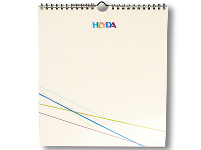 Heyda Kreativkalender 215 x 240 mm, immerwährend, perlweiß