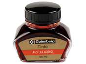 Gutenberg Füllertinte im Tintenfass, 30 ml, rot