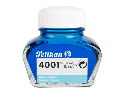 Pelikan Füllertinte 4001 im Tintenfass, 30 ml, türkis
