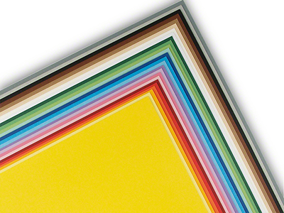Tonzeichenpapier Sonderedition 25, 130g, 50x70 cm, P/25 Bogen farbig sortiert
