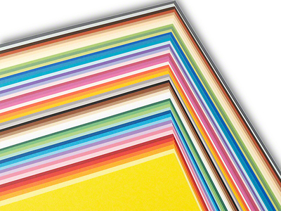 Tonzeichenpapier Sonderedition 50, 130g, 50x70 cm, P/50 Bogen farbig sortiert