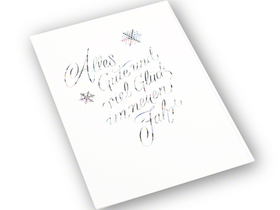 Weihnachtskarte mit Umschlag, Neues Jahr, 11,6 x 17,3  cm