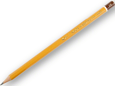 Bleistift mit Graphitmine  Koh-I-Noor Hardtmuth 1500 2B