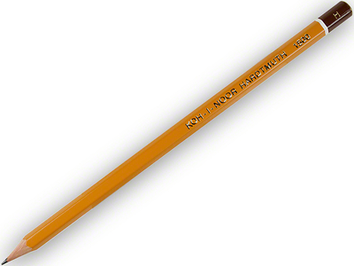 Bleistift mit Graphitmine  Koh-I-Noor Hardtmuth 1500 H