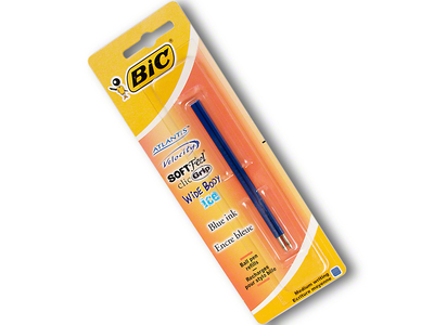 BIC Kugelschreiber Ersatzminen blau, medium, P/2 Stück