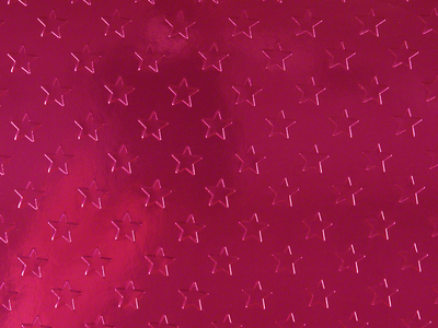 Prägekarton 230g/m², 50x70cm, Motiv "Sterne", beidseitig kaschiert, pink-glänzend, 1 Bogen