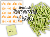 Tombola Superset Röllchenlose grün Gewinne &...