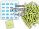 Tombola Superset Röllchenlose grün Gewinne & Aufklebenummern 1-400