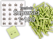 Tombola Superset Röllchenlose grün Gewinne...
