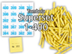 Tombola Superset Röllchenlose gelb Gewinne & Aufklebenummern 1-400