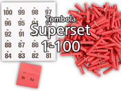 Tombola Superset Röllchenlose rot Gewinne &...