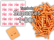 Tombola Superset Röllchenlose orange Gewinne &...