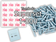 Tombola Superset Röllchenlose blau Gewinne & Aufklebenummern 1-800
