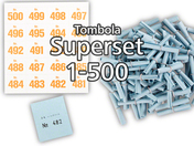 Tombola Superset Röllchenlose blau Gewinne &...