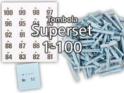Tombola Superset Röllchenlose blau Gewinne &...