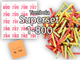 Tombola Superset Röllchenlose bunt gemischt Gewinne & Aufklebenummern 1-800
