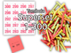 Tombola Superset Röllchenlose bunt gemischt Gewinne & Aufklebenummern 1-300