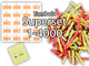 Tombola Superset Röllchenlose bunt gemischt Gewinne & Aufklebenummern 1-4000
