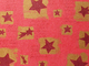 Weihnachten Geschenkseidenpapier, Motiv "Sterne" 50 x 70 cm, 25g/qm, P/10 Bogen, rot/gold