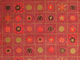 Weihnachten Geschenkseidenpapier, Motiv "Herzen und Schneeflocken" 50 x 70 cm, 25g/qm, P/10 Bogen, rot/gold